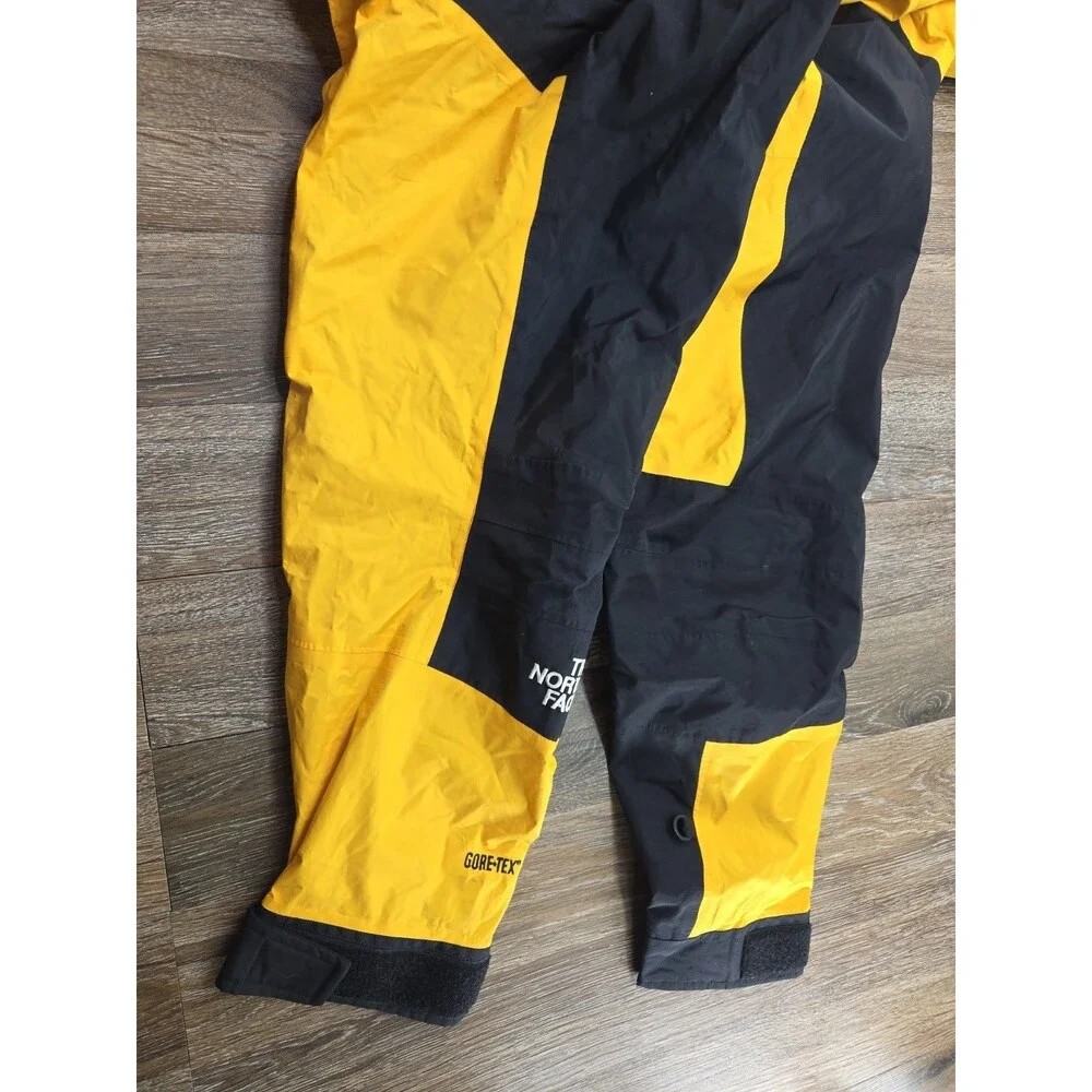 Vintage The North Face Gore-Tex Mountain Jacket Men's XL Yellow Black Shell Only
